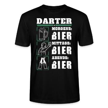 Mon quotidien de dard - T-shirt bio CRAFTER Stanley Stella Unisexe - noir - Devant - Alina (178cm) & Michal (187cm)