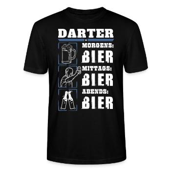 Mon quotidien de dard - T-shirt bio CRAFTER Stanley Stella Unisexe - noir - Devant - Alina (178cm) & Michal (187cm)