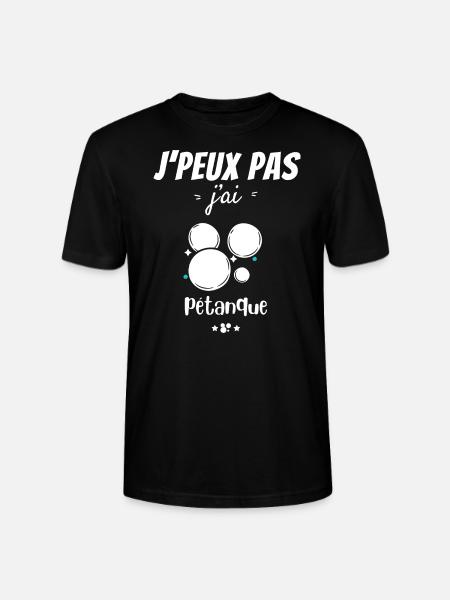 Petanque Passion - Stanley/Stella CRAFTER Unisex Organic T-Shirt - black