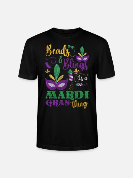 Karneval Feier Bunt Perlen - Stanley/Stella Unisex Bio-T-Shirt CRAFTER - Schwarz