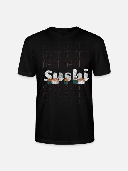 Sushi Essen Restaurant Sashimi - Stanley/Stella Unisex Bio-T-Shirt CRAFTER - Schwarz