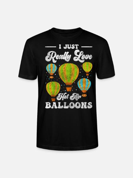 Ballong flygende skyer gassballong - Stanley/Stella CRAFTER unisex økologisk T-skjorte - svart