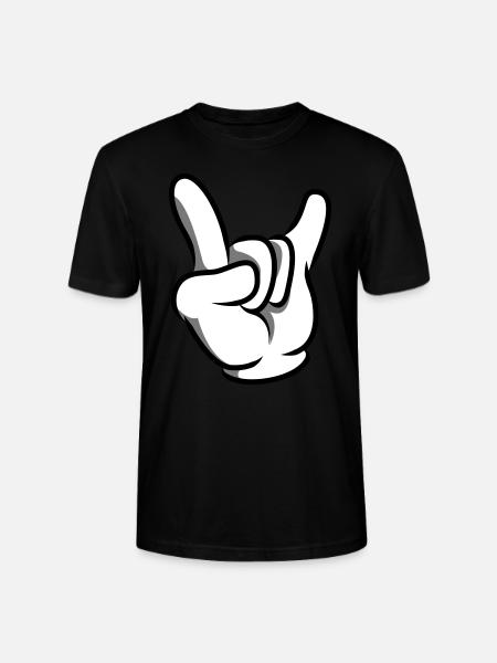 Hand comic party - Stanley/Stella Unisex Bio-T-Shirt CRAFTER - Schwarz