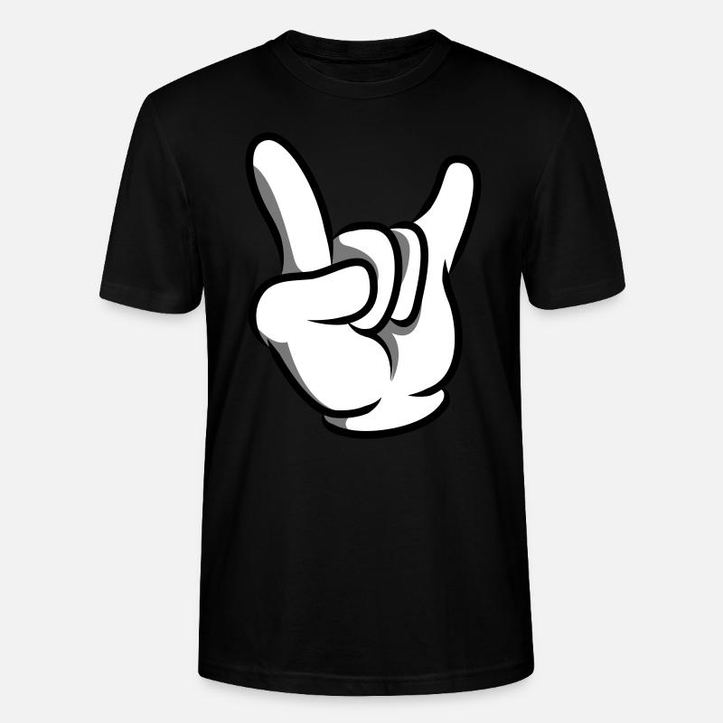 Hand comic party - Stanley/Stella CRAFTER Unisex Organic T-Shirt - black