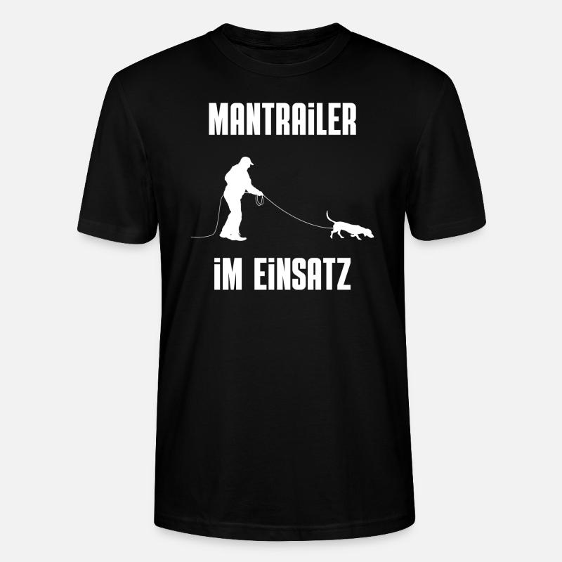 Mantrailer im Einsatz - Stanley/Stella Unisex Bio-T-Shirt CRAFTER - Schwarz