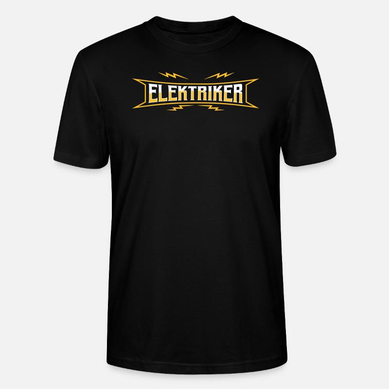 Elektriker Elektrotechniker Strippenzieher Blitz - Stanley/Stella Unisex Bio-T-Shirt CRAFTER - Schwarz