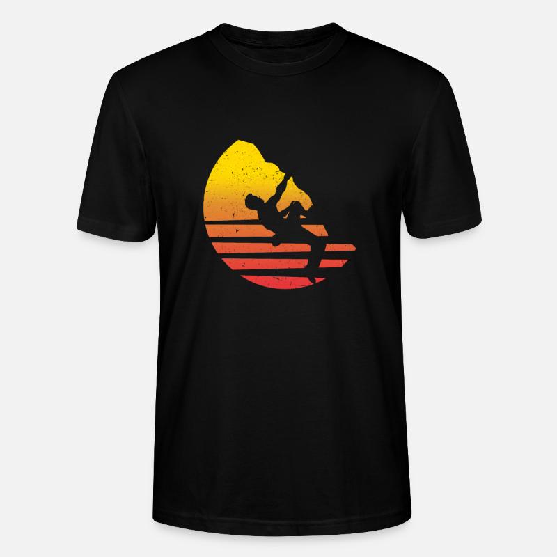 montée - T-shirt bio CRAFTER Stanley Stella Unisexe - noir