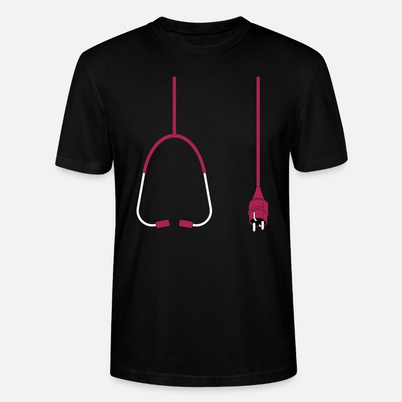 Stethoscop Power - Stanley/Stella Unisex Bio-T-Shirt CRAFTER - Schwarz
