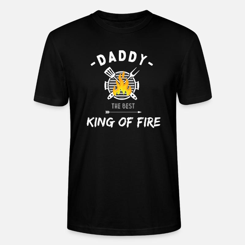 DADDY KING OF FIRE - T-shirt bio CRAFTER Stanley Stella Unisexe - noir