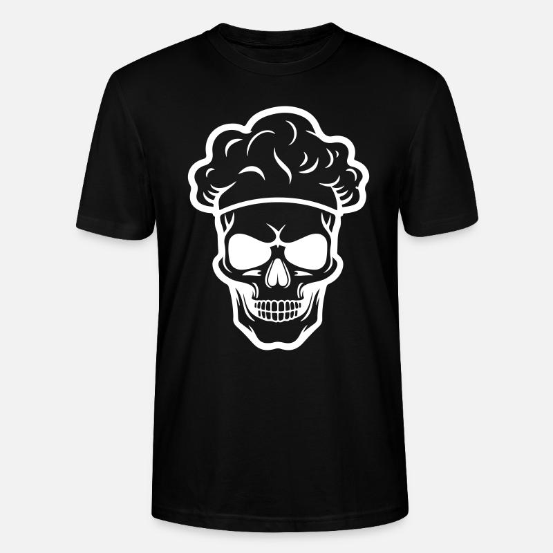 Chef Squelette - T-shirt bio CRAFTER Stanley Stella Unisexe - noir