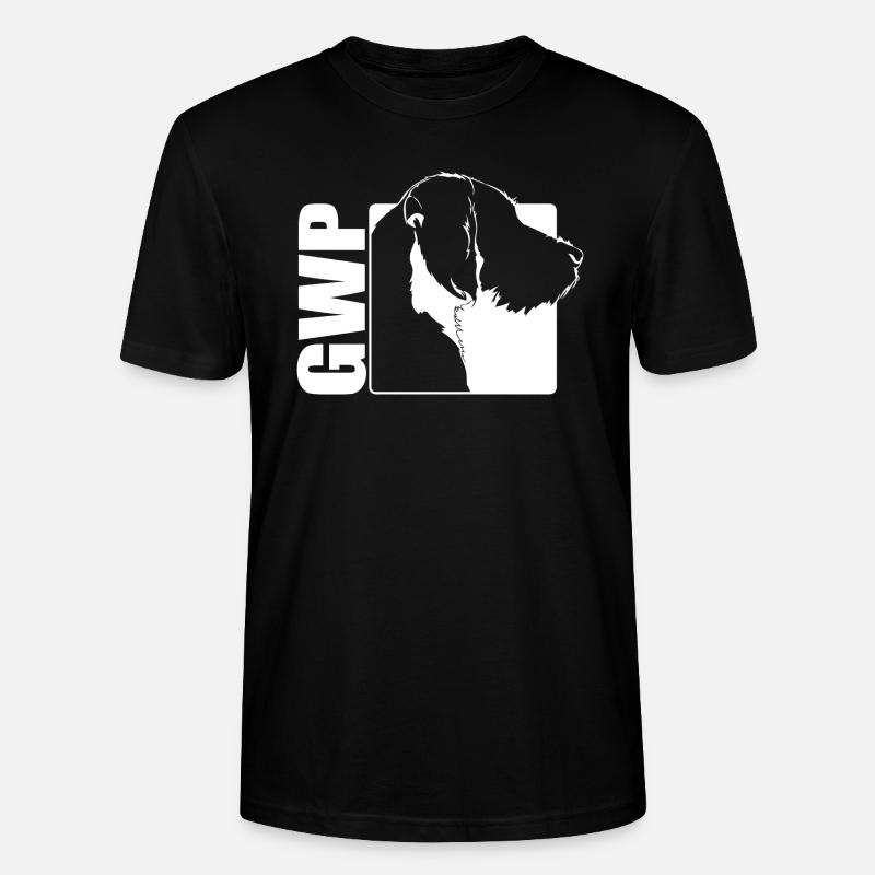 GWP German Wirehaired Pointer Profile Dog Wilsigns - Ekologiczna koszulka typu unisex Stanley/Stella CRAFTER - czarny