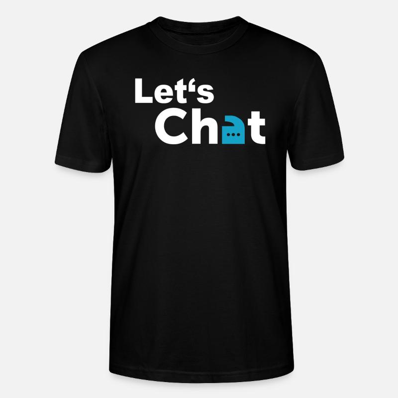 Let's Chat - Stanley/Stella Unisex Bio-T-Shirt CRAFTER - Schwarz