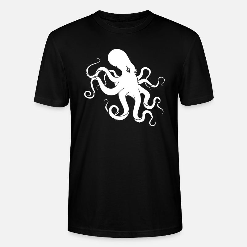 Krake - Stanley/Stella Unisex Bio-T-Shirt CRAFTER - Schwarz
