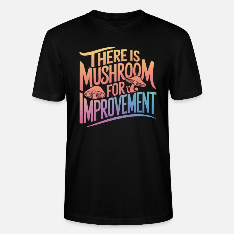 Champignons Champignons Champignon Champignon - T-shirt bio CRAFTER Stanley Stella Unisexe - noir