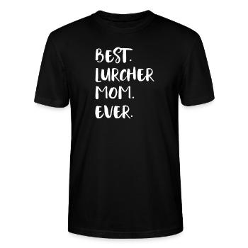 Lurcher - Stanley/Stella Unisex Bio-T-Shirt CRAFTER - Schwarz - Vorne - Alina (178cm) & Michal (187cm)