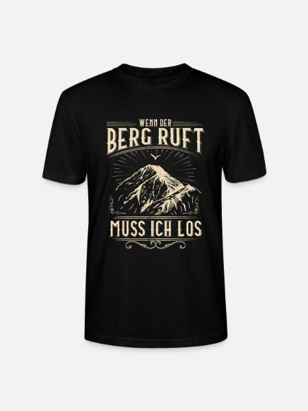 Mountaineers / Peaks / Alps - Stanley/Stella CRAFTER Unisex Organic T-Shirt - black