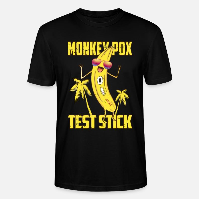 Affenpocken Teststäbchen - Stanley/Stella Unisex Bio-T-Shirt CRAFTER - Schwarz