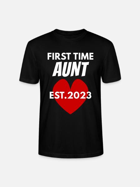 Tante werden 2023 - Stanley/Stella Unisex Bio-T-Shirt CRAFTER - Schwarz