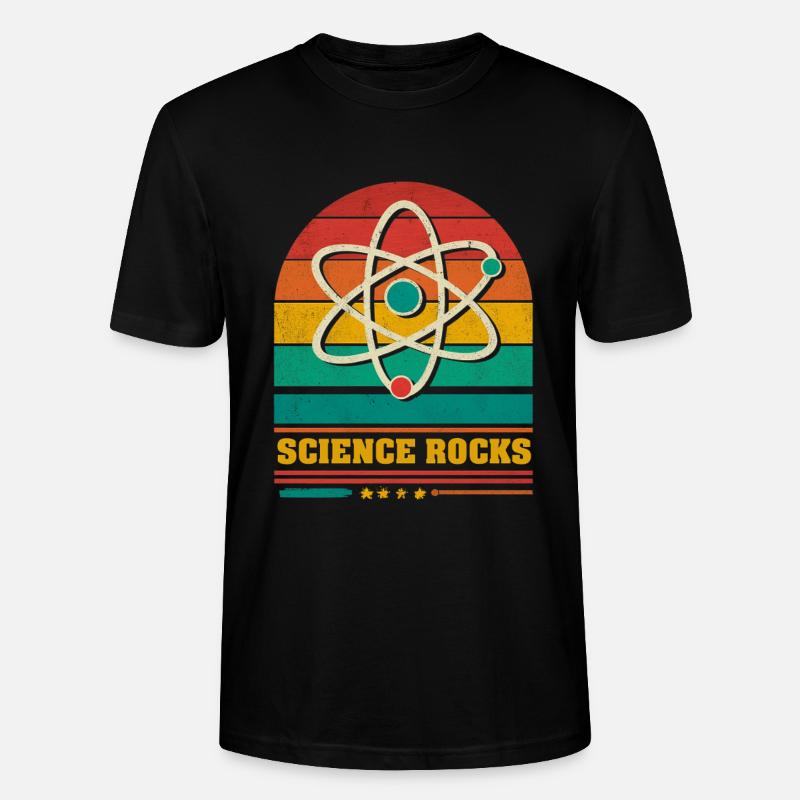 Wissenschaft im Regenbogen-Atom - Stanley/Stella Unisex Bio-T-Shirt CRAFTER - Schwarz