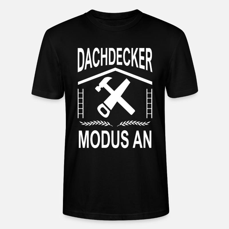 Dachdecker Modus AN - Stanley/Stella Unisex Bio-T-Shirt CRAFTER - Schwarz