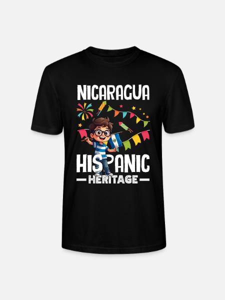 Nicaragua Flag Pride & Home - Stanley/Stella CRAFTER Unisex Organic T-Shirt - black