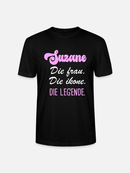 Suzanne die legende - Stanley/Stella Unisex Bio-T-Shirt CRAFTER - Schwarz
