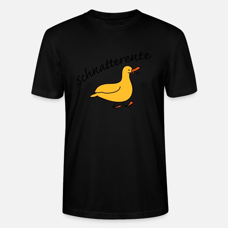 Schnatterente - Stanley/Stella Unisex Bio-T-Shirt CRAFTER - Schwarz