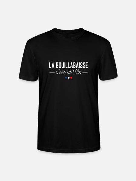 Bouillabaisse is Life! Provence Recipe - Stanley/Stella CRAFTER Unisex Organic T-Shirt - black