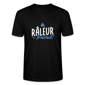 RANT at work! For those who complain at work - Stanley/Stella CRAFTER Unisex Organic T-Shirt - black - Front - Alina (178cm) & Michal (187cm)