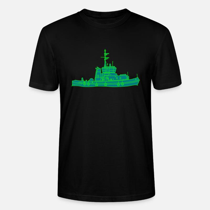 Schlepper Schleppschiff 2 - Stanley/Stella Unisex Bio-T-Shirt CRAFTER - Schwarz