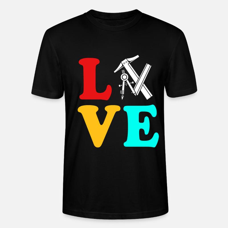 Architecte Architecture - T-shirt bio CRAFTER Stanley Stella Unisexe - noir