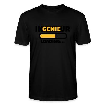 Ingenieur - Stanley/Stella Unisex Bio-T-Shirt CRAFTER - Schwarz - Vorne - Alina (178cm) & Michal (187cm)