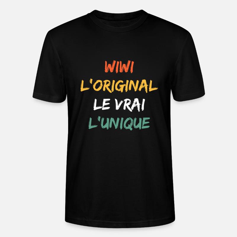 Wiwi - T-shirt bio CRAFTER Stanley Stella Unisexe - noir