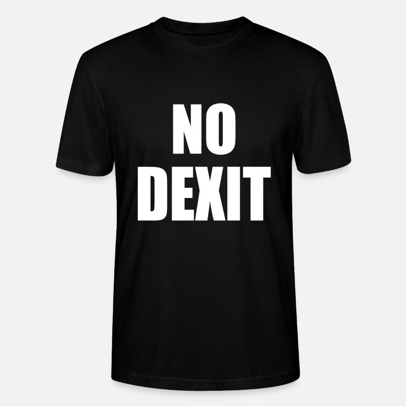 No dexit - T-shirt bio CRAFTER Stanley Stella Unisexe - noir