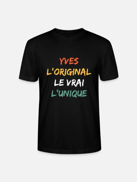 YVES - T-shirt bio CRAFTER Stanley Stella Unisexe - noir