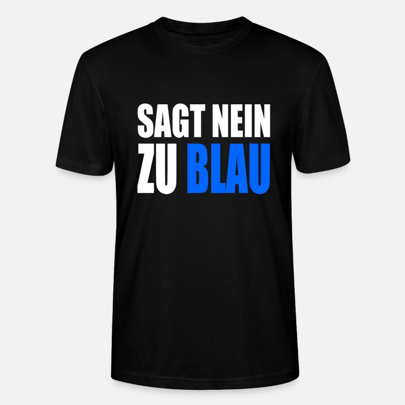 Dites non au bleu - T-shirt bio CRAFTER Stanley Stella Unisexe - noir