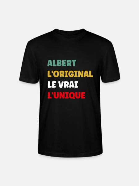 ALBERT - T-shirt bio CRAFTER Stanley Stella Unisexe - noir