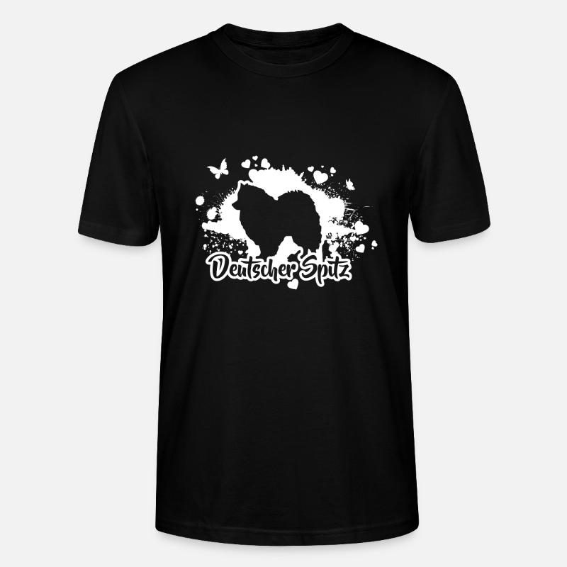 DEUTSCHER SPITZ Hunde Hund Wilsigns - Stanley/Stella Unisex Bio-T-Shirt CRAFTER - Schwarz