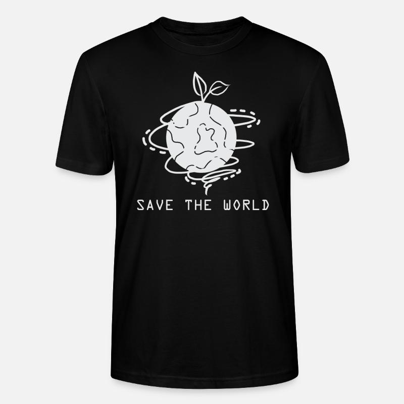 Sauvez le monde - T-shirt bio CRAFTER Stanley Stella Unisexe - noir