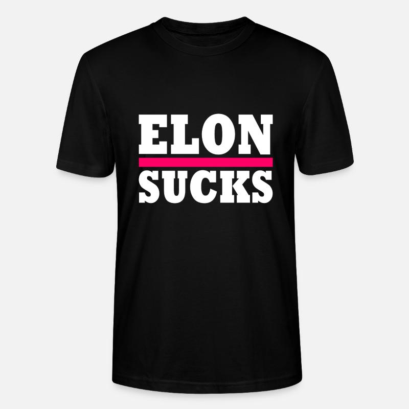 Elon sucks - Stanley/Stella Unisex Bio-T-Shirt CRAFTER - Schwarz