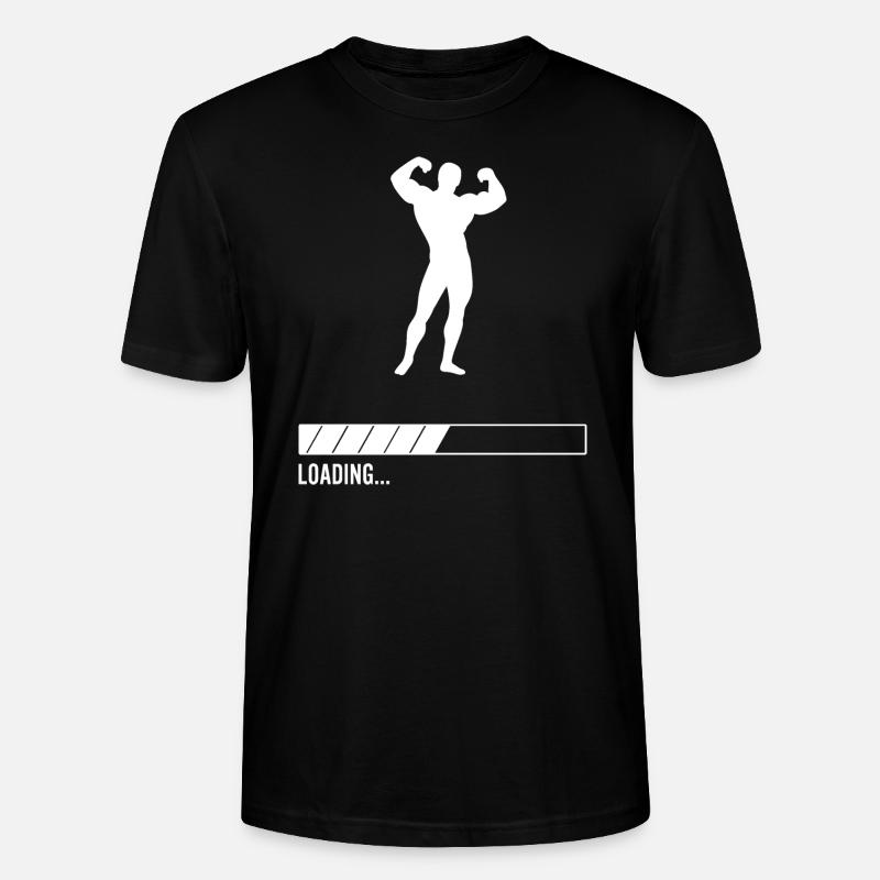 Bodybuilder Loading... - T-shirt bio CRAFTER Stanley Stella Unisexe - noir