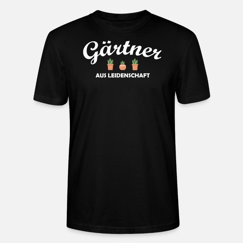 Gärtner aus Leidenschaft! - Stanley/Stella Unisex Bio-T-Shirt CRAFTER - Schwarz