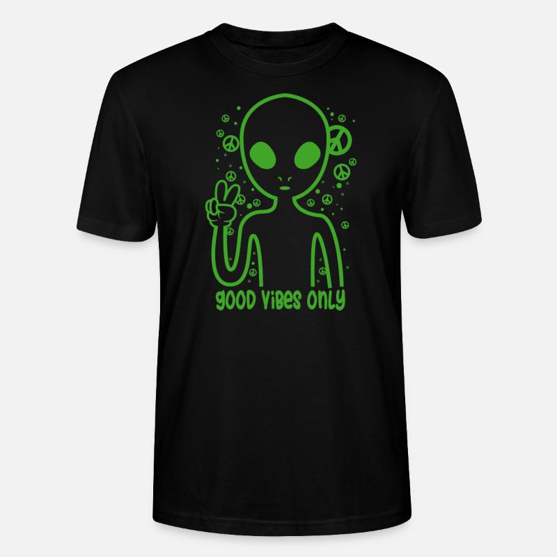 Alien Peace Peace Day - T-shirt bio CRAFTER Stanley Stella Unisexe - noir