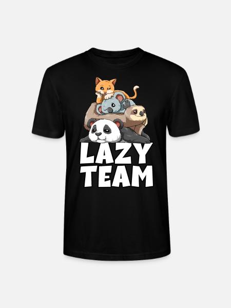 Sloth panda sloth koala cat - Stanley/Stella CRAFTER Unisex Organic T-Shirt - black