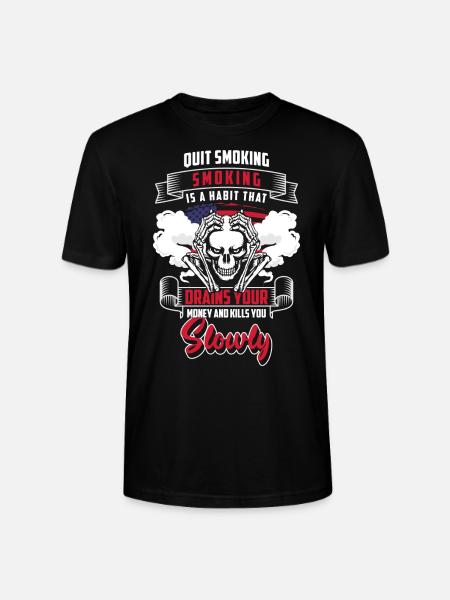 Tabagisme - T-shirt bio CRAFTER Stanley Stella Unisexe - noir