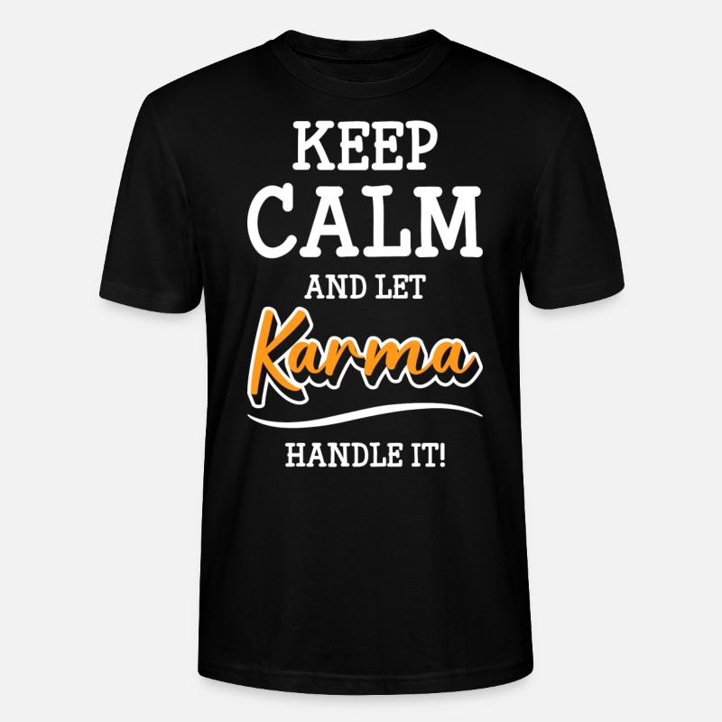 Karma Einstellung - Stanley/Stella Unisex Bio-T-Shirt CRAFTER - Schwarz