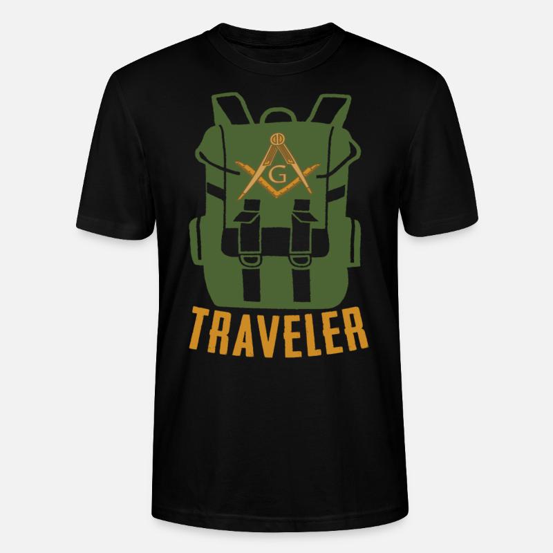 Masonic Freemasonry Fraternal - Stanley/Stella Unisex Bio-T-Shirt CRAFTER - Schwarz
