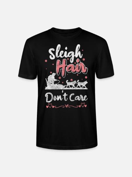 Sledding Snow Luge Holiday - Stanley/Stella CRAFTER Unisex Organic T-Shirt - black