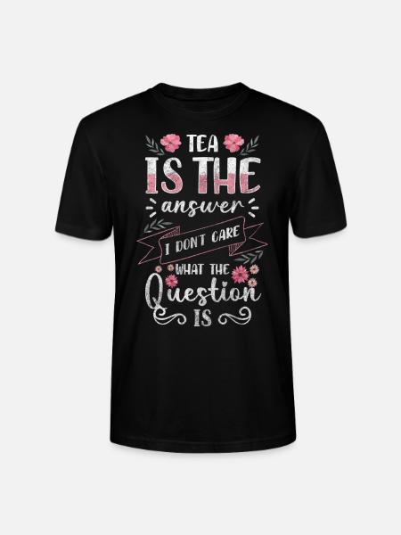 Teetrinker Auszeit Warm Teezeit - Stanley/Stella Unisex Bio-T-Shirt CRAFTER - Schwarz