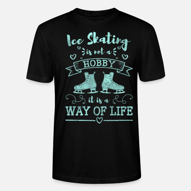 Eisläufer Eisbahn Extremsport - Stanley/Stella Unisex Bio-T-Shirt CRAFTER - Schwarz